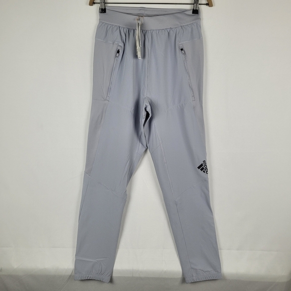 NWT Adidas D4T Training Pants Men's Gym Running Everyday Bottoms Silver Sz S - Picture 1 of 13